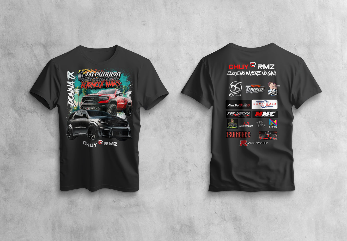 Cotton T-Shirts-Front & Back