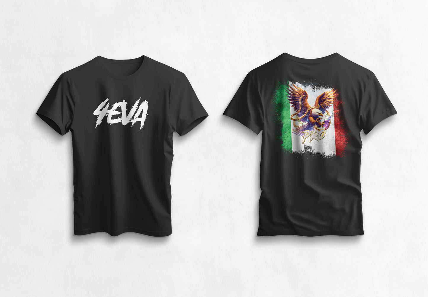Cotton T-Shirts-Front & Back